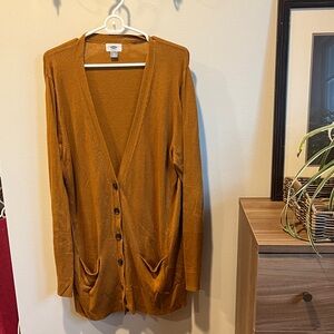 Old Navy ochre Cardigan Sweater
